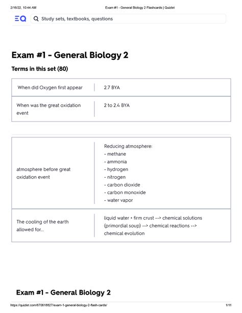 General biology exam 1. Study with Quizlet and memorize flashcards containing terms like biology (n), life's level of organization, why study biology and more. 