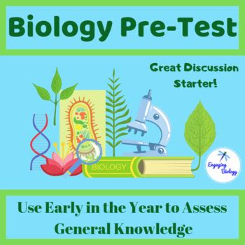 General biology pre test.  Use the separate answer sheet in Quiz your students on PRETEST (GE...