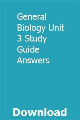 General biology unit 3 study guide answers. - Homelite mightylite 26ss trimmer free repair manual.
