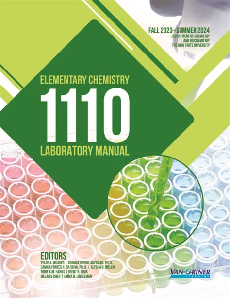 General chemistry 1210 laboratory manual osu. - I know why the caged bird sings maxnotes literature guides.