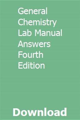 General chemistry lab manual answers fourth edition free. - Suzuki engine k6a d01 type manual.