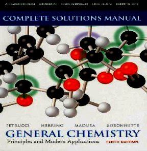 General chemistry petrucci 10e solution manual. - Dépénalisation de la vie des affaires.