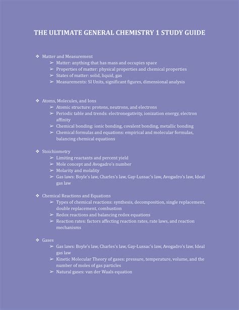 General chemistry study guide.  In order to use this study guide for a full-year Stop str...
