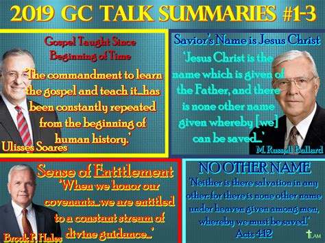 General conferences of The Church of Jesus Christ of Latter-day Saints take place every six months. The five sessions of the April 2024 conference (April 6–7) were broadcast live from Temple Square in Salt Lake City in many languages. This page is a summary of the conference’s sermons, news and announcements. All talks in text, audio and video.. 