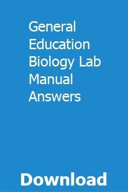 General education biology lab manual answers. - Manuale di riparazione per officina nissan gtr gt r r35 2008 2013.