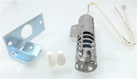 General electric gas stove igniter. Part Number: AP3202322. Manufacturer's Part Number: WB13T10045. <p>The Oven and Range Igniter is an OEM Replacement Part designed to facilitate the heating process within your GE oven. This unit includes a mounting bracket, connector, and 8" leads with female pins. The igniter performs the critical function of drawing electrical current through ... 