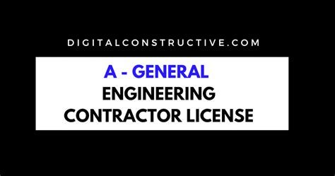 General engineering contractor license california.  A general engineering con...