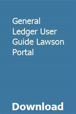 General ledger user guide lawson portal. - El cielo esta abierto / the sky is open.