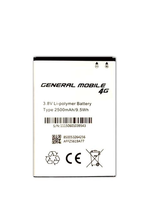 General mobile 4g dual batarya