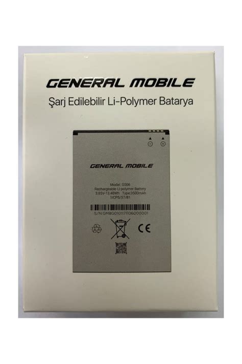 General mobile gm 8 batarya fiyatları