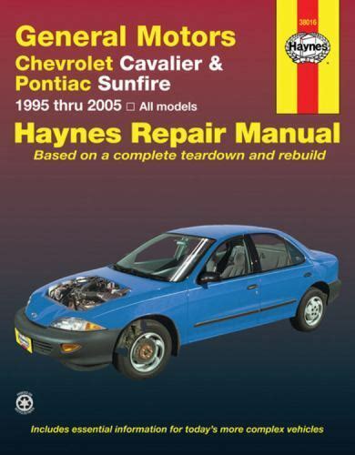 General motors chevrolet cavalier and pontiac sunfire 1995 thru 2005 haynes repair manual. - Where chefs eat a guide to chefs favorite restaurants brand new edition.
