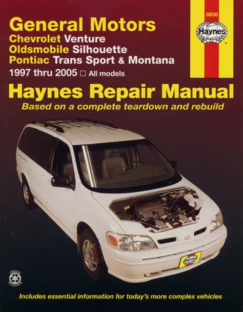 General motors chevrolet venture oldsmobile silhouette pontiac trans sport montana 1997 thru 2005 haynes repair manuals. - New era accounting teacher s guide answers.