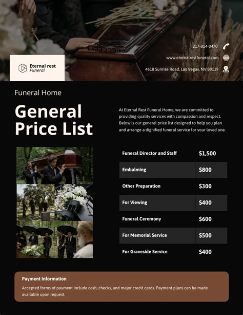 General price list funeral home.  S.  General Price List - Unity Funera...
