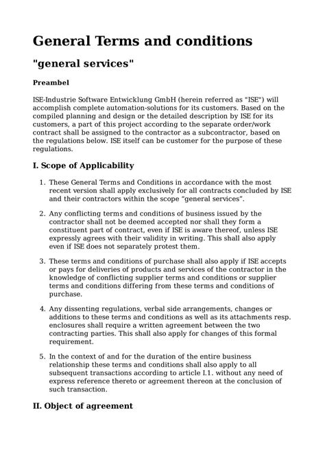 General terms and conditions ASML