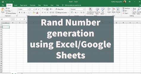 Generate Random Numbers Using Google Sheets RAND Function