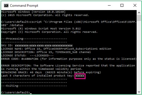 Generate product key using command prompt - Microsoft Community