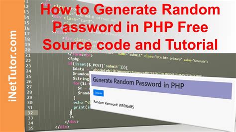 Generate random Passwords in PHP MyCodeStock