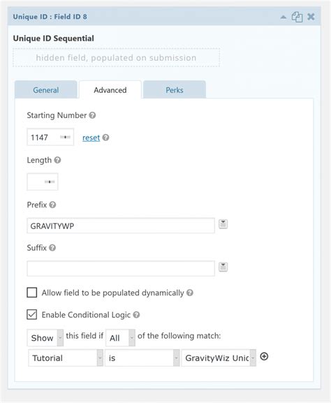 Generate unique ID for Entry Gravity Forms Tutorial GravityWP