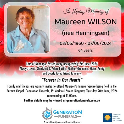 Generation funeral notices near nanango qld.  Contribute to kkrypt0nn/wordl...