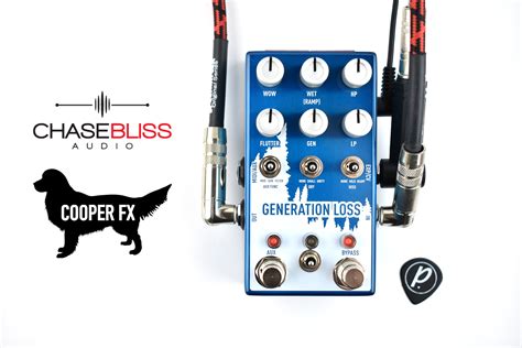 Generation loss pedal. The gen loss sometimes wobbles the pitch upward, and that's only possible to do if some audio is being buffered so that when the playhead increases speed there's some more audio data there to read. Same deal with vibrato pedals. It can't predict the future, so some latency must be added. 