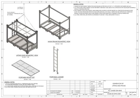 Generator skid design. .  ...