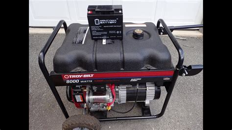Generator troy bilt 8000 watts. This is my neighbors Electric Start 15HP Briggs and Stratton Generator that stopped running one day and has not been started in over 3 years. It is a commer... 