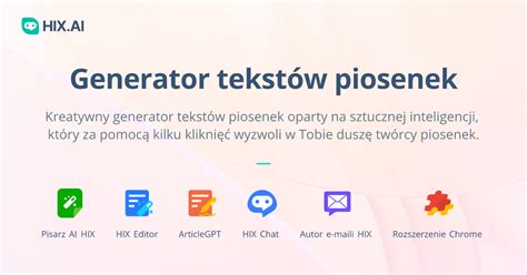 Generatory tekstów: Automatyczne generowanie piosenek