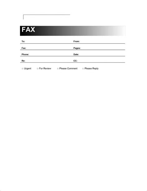 Generic Fax Cover Sheet Template DocTemplates