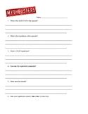 Generic Mythbusters Worksheet