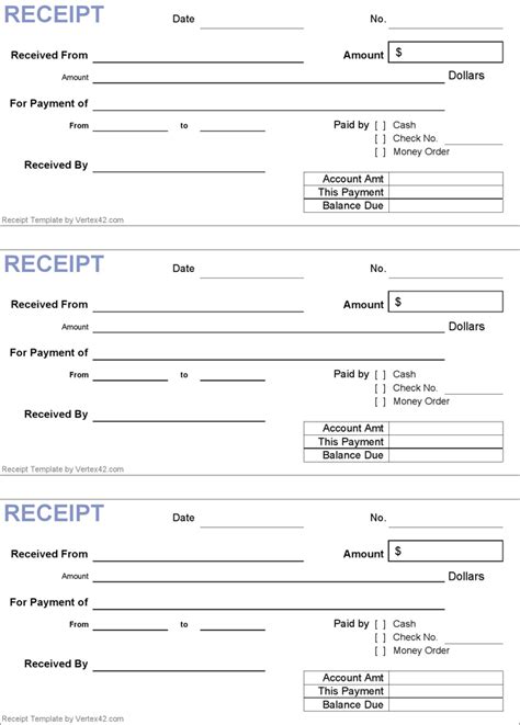 Generic Receipt Template Free Justicegagged Blog