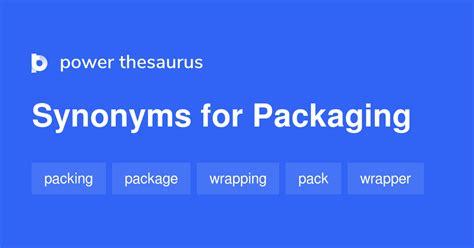 Generic packaging - synonyms for phrase