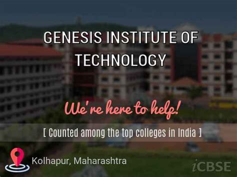 Genesis Institute of Technology Kolhapur - iCBSE