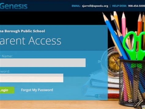 The Genesis Parent Access Portal is a safe and secure way to view your child's school record for the current school year. This new tool will help improve communication about student progress and attendance and allow the school and home to work together more closely to ensure student success.. 