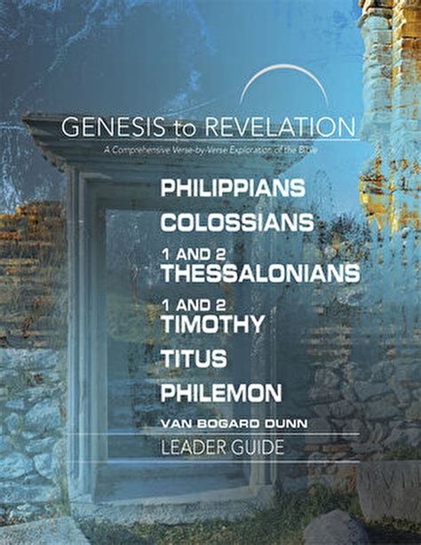 Genesis to revelation philippians colossians 1 and 2 thessalonians 1. - 2008 tahoe hybrid service und reparaturanleitung.