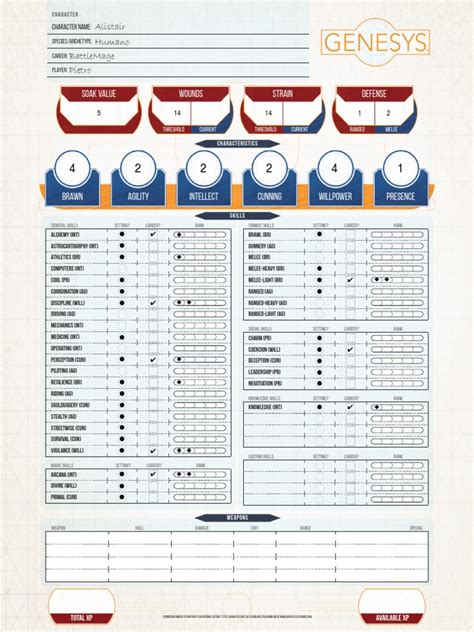 Genesys vehicle sheet.  Vehicles Vehicle Stats Specific Vehicle Sheets by Joress Swoop Bike...