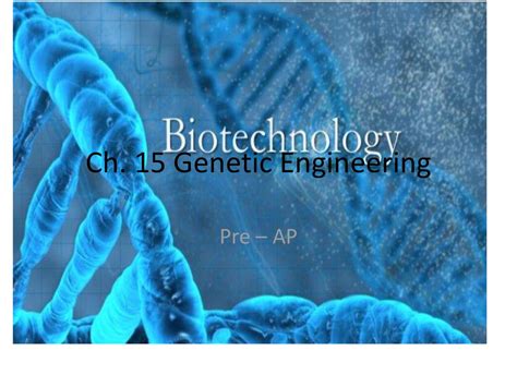 Genetic 15 Test Practice Ch Engineering