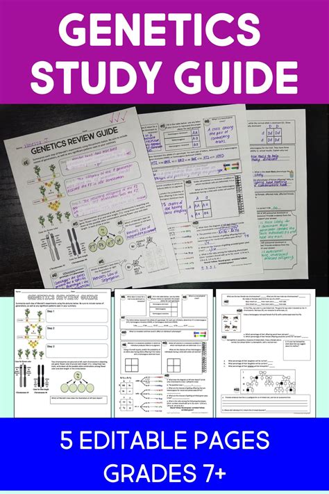 Genetics study guide for 5th grade. - The magazines handbook by jenny mckay.