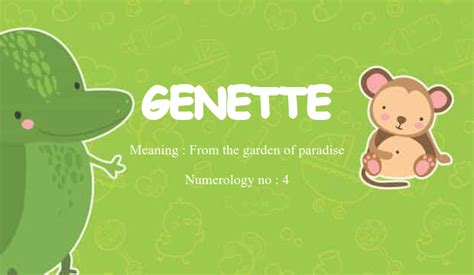 Genette - Meaning of Genette, What does Genette mean? - Baby …