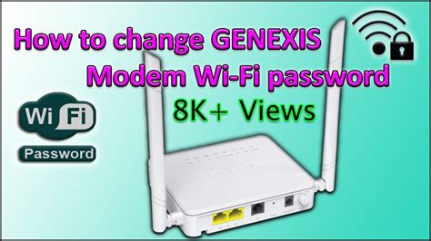 Genexis Modem Wi-Fi password change Step by step - YouTube