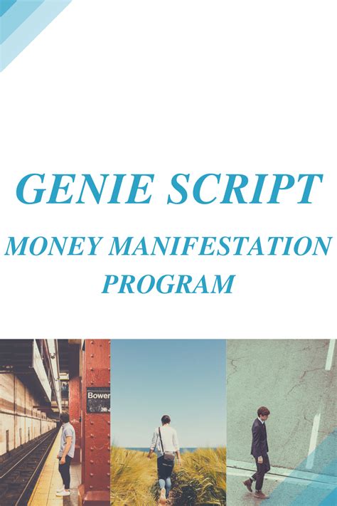 Genie Script Money Manifestation Program in 2021 Genies