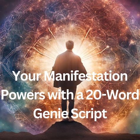 Genie Script Official 20 Word Manifestation Script