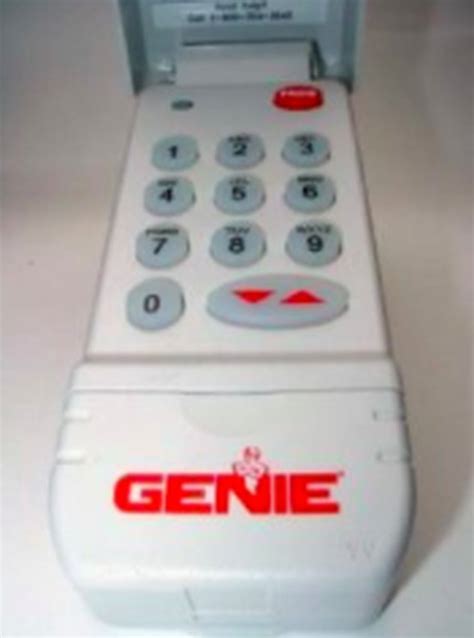 Genie keypad programming. Press and hold the Up (+) Down (-) buttons at the same time, until both LEDs go to solid blue. Test your remotes and keypads to make sure they do not operate your Genie garage door opener. Genie Garage Door Openers and External Receivers Manufactured between 1995 to 2011. To erase all of the remote devices from other types … 