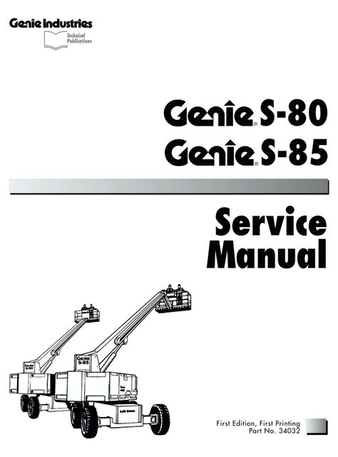 Genie s 80 s 85 s80 operators manual maintenance information. - Anais do i seminário internacional envelhecimento populacionaluma agenda para o final do século.