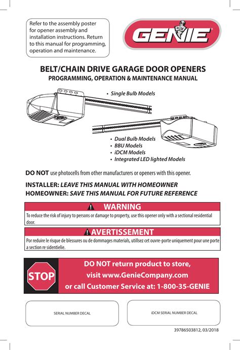 Genie silentmax 1000 garage door opener manual. - Lamborghini gallardo repair service manual 2003.