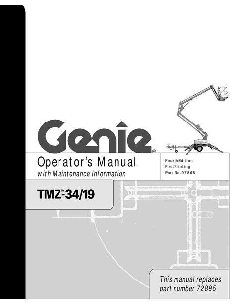 Genie tmz 34 19 parts manual. - Ford lrg 423 2 3 liter industrial engine service manual.