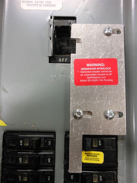 Generator Interlock Kit, Sylvania and Westinghouse 150 and 200 Amp Panels. . Geninterlock