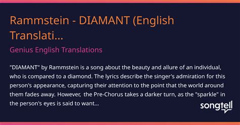 Genius English Translations – Rammstein - DIAMANT (English Translation) Lyrics Genius Lyrics