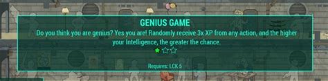 Genius game opposite idiot savant perk mod download