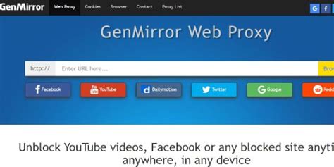 genmirror.com unblock youtube proxy - genmirror free ssl web proxy unb