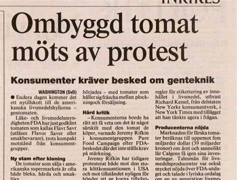 Genmodifierade tomater h&aring;ller l&auml;ngre: ATL